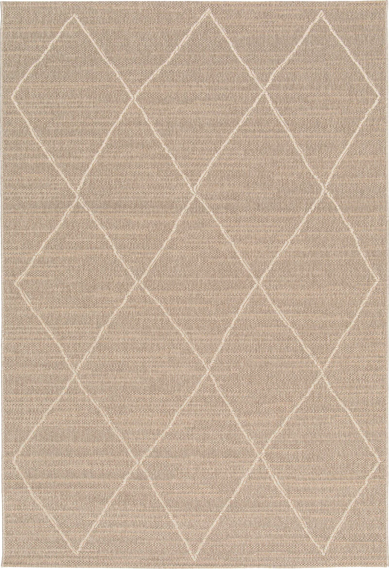 Garden Impressions Diamonds buitenkleed - 200x290 cm - taupe