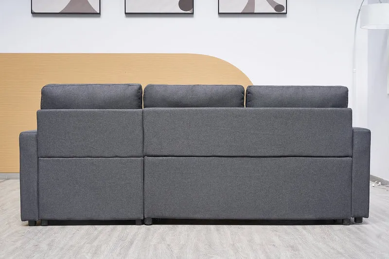 3 Seater Sofa Bed with Reversible Storage Chaise