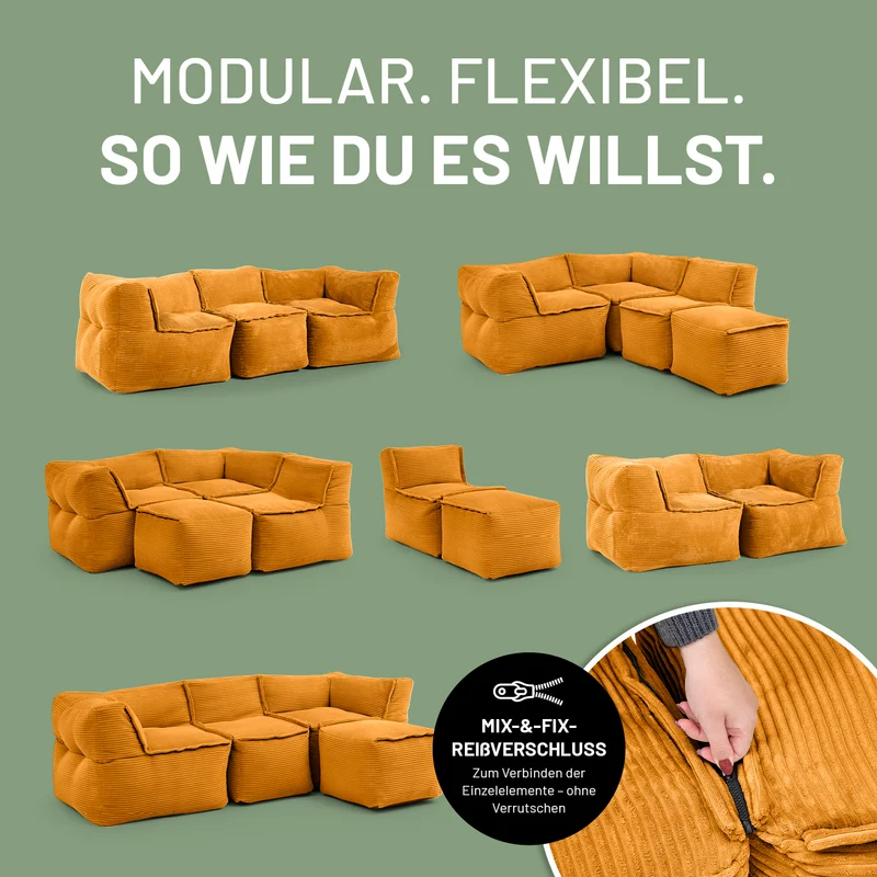 Modulares System CORD - Basic Set (5-tlg.) - Senfgelb