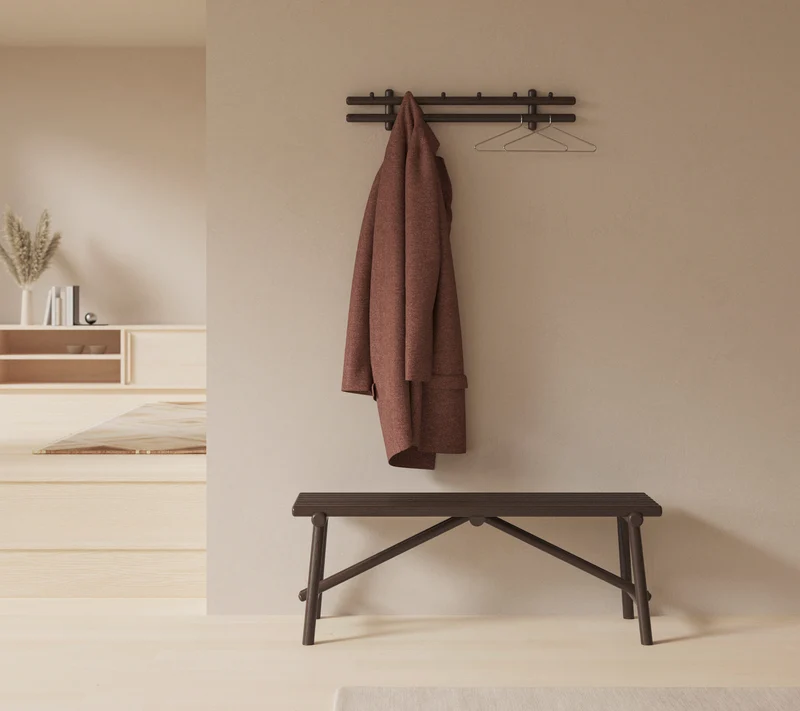 Sticks coat rack, 80 cm