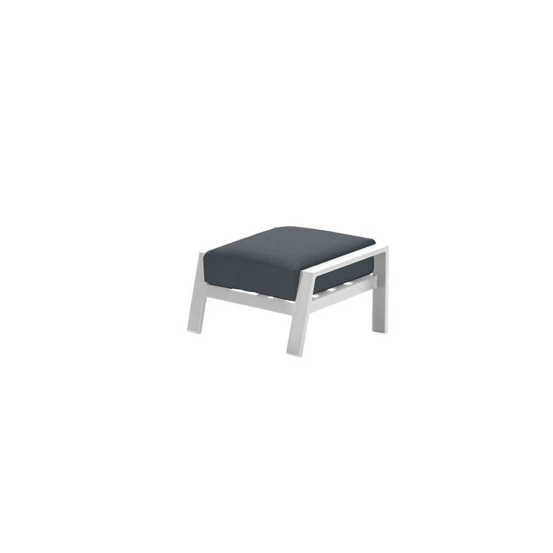 Garden Impressions Lincoln voetenbank - mat wit - reflex black
