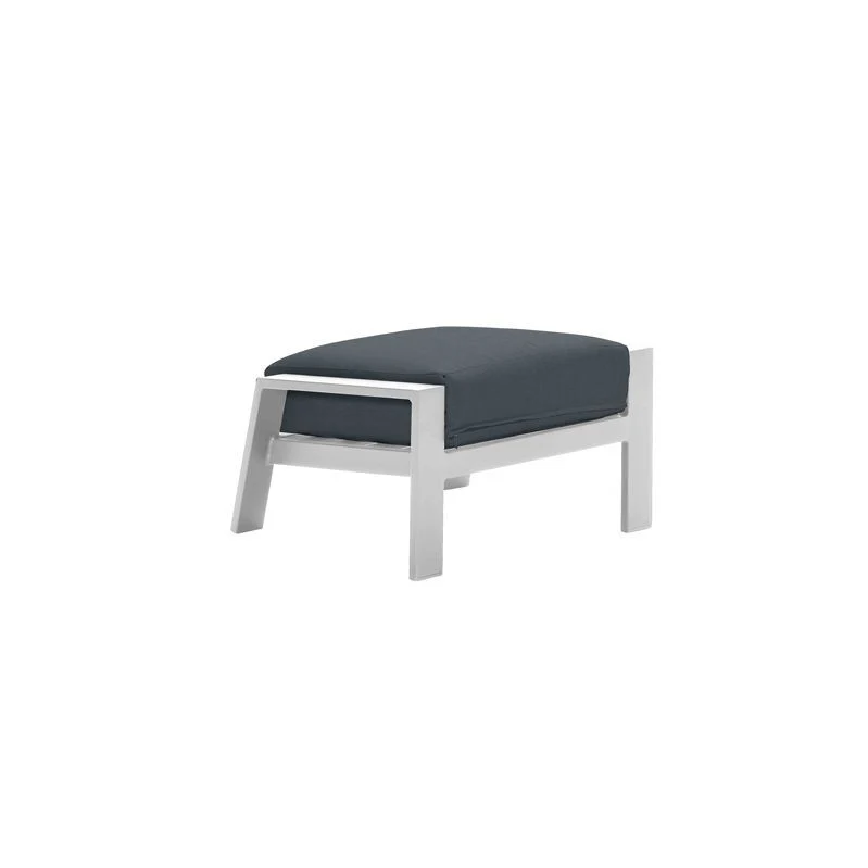 Garden Impressions Lincoln voetenbank - mat wit - reflex black
