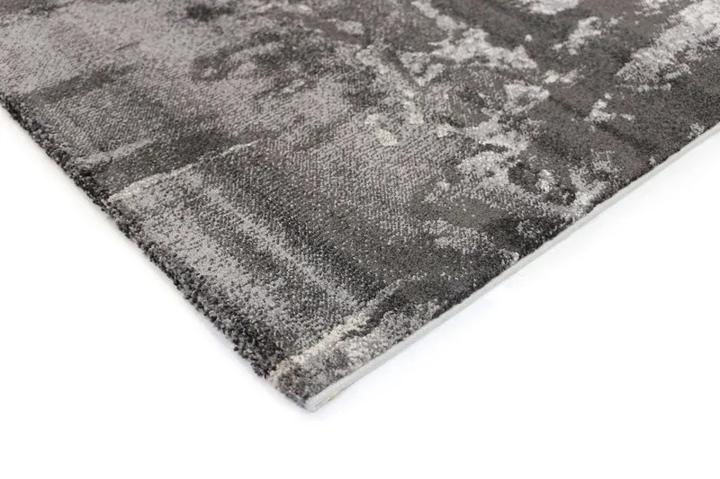 Grey and Beige Abstract Rug