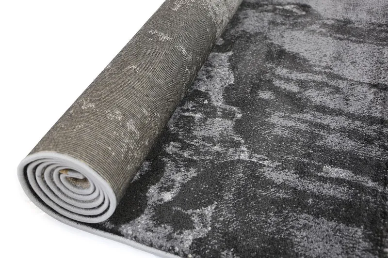 Grey and Beige Abstract Rug