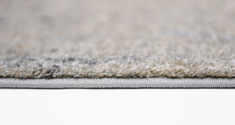 Grey and Beige Abstract Rug