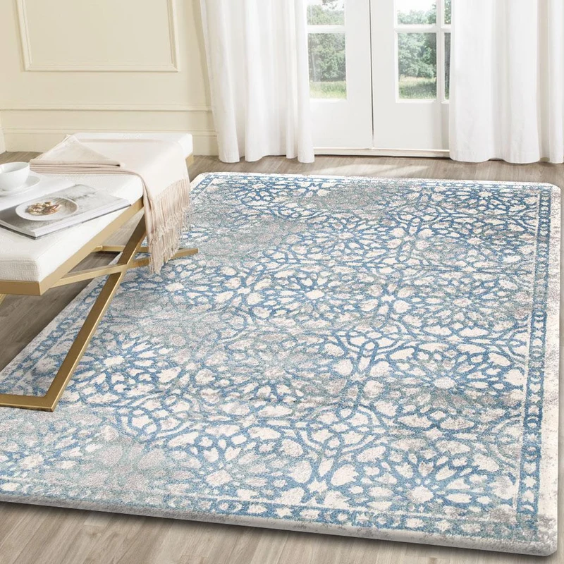 Blue Demask Rug