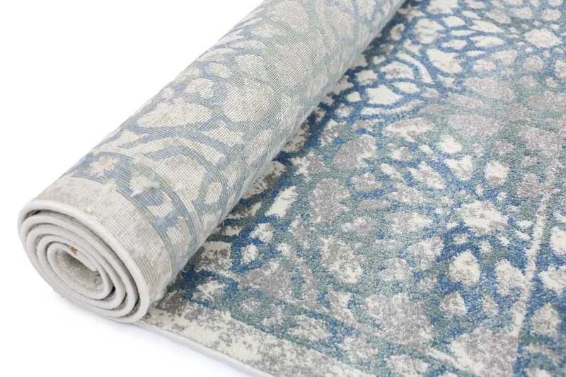Blue Demask Rug