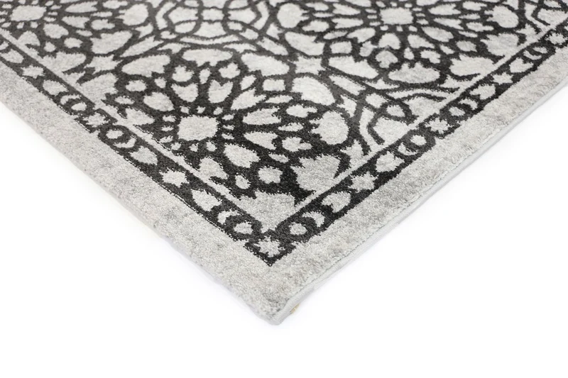 Dark Grey Demask Rug