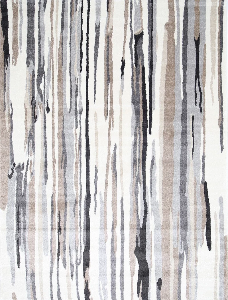 Light Brown Vertical Stripes Rug