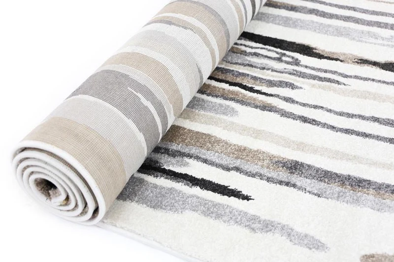 Light Brown Vertical Stripes Rug