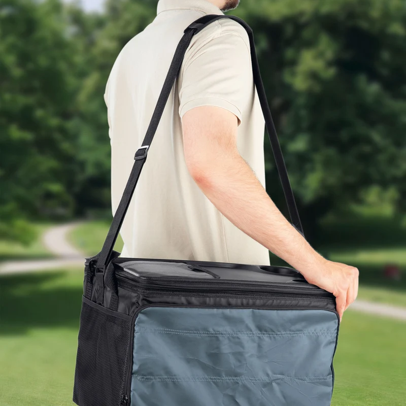 EASYmaxx Kühltasche faltbar - 30 l - schwarz/dunkelgrau