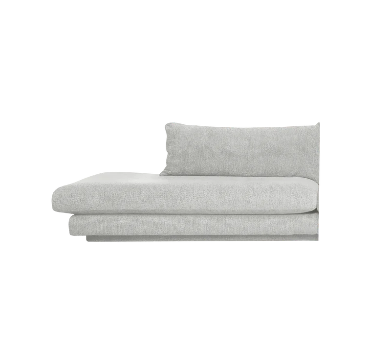 Bloom open-end sofa module, right with plinth