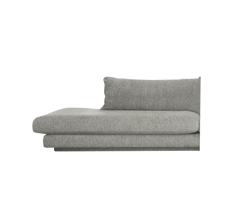 Bloom open-end sofa module, right with plinth