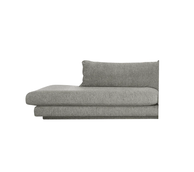 Bloom open-end sofa module, right with plinth