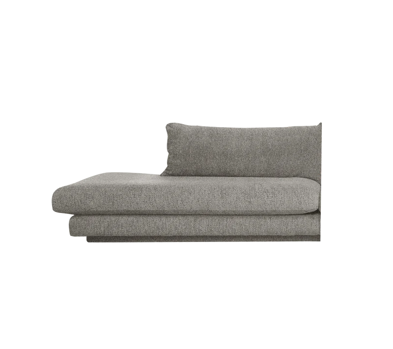 Bloom open-end sofa module, right with plinth