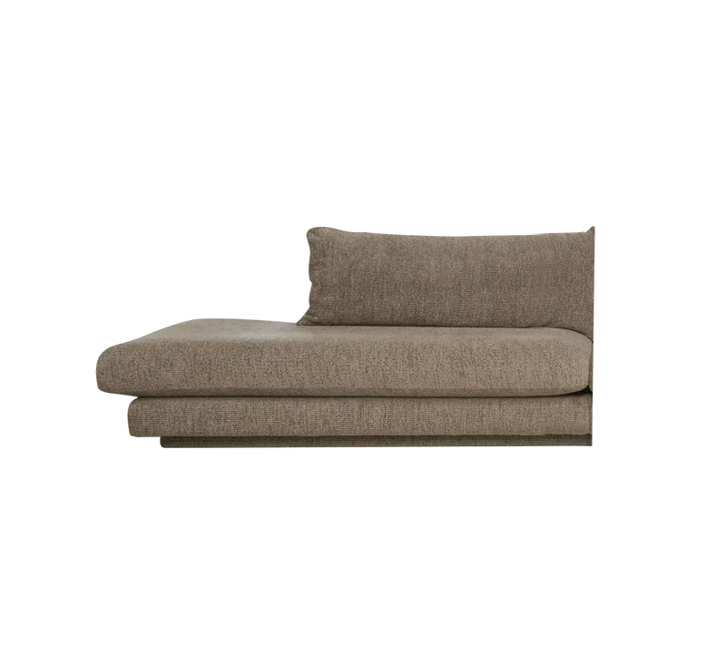 Bloom open-end sofa module, right with plinth