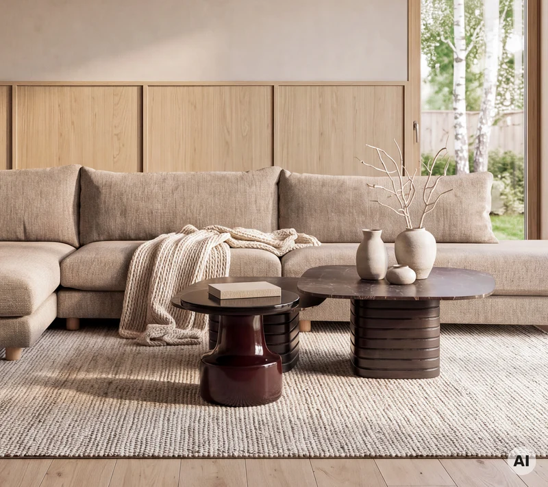 Bloom single sofa module with teak legs