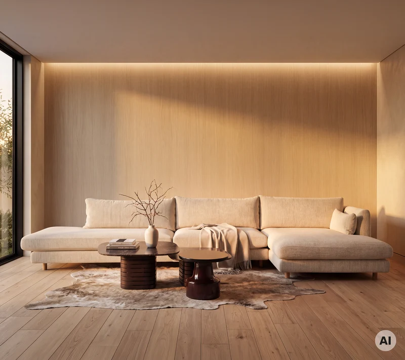Bloom single sofa module with teak legs