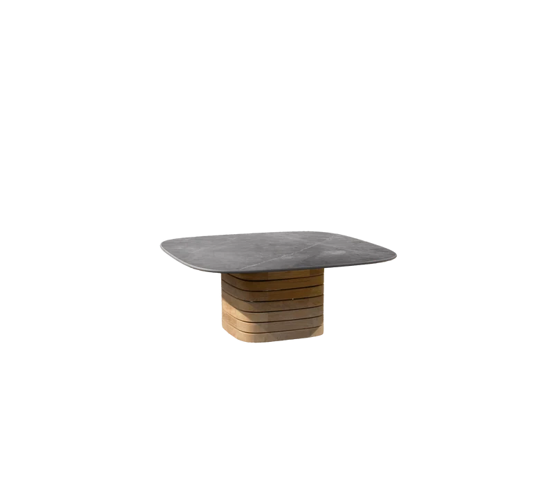 Mellow coffee table, medium 90 x 90 cm - teak