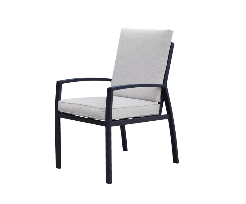 Vasano dining fauteuil - carbon black - desert sand