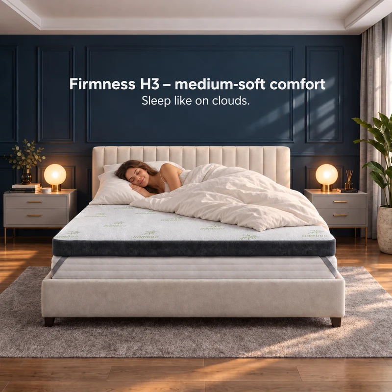 Premium Komfort Matratzen-Topper mit Gel-Memory-Schaum