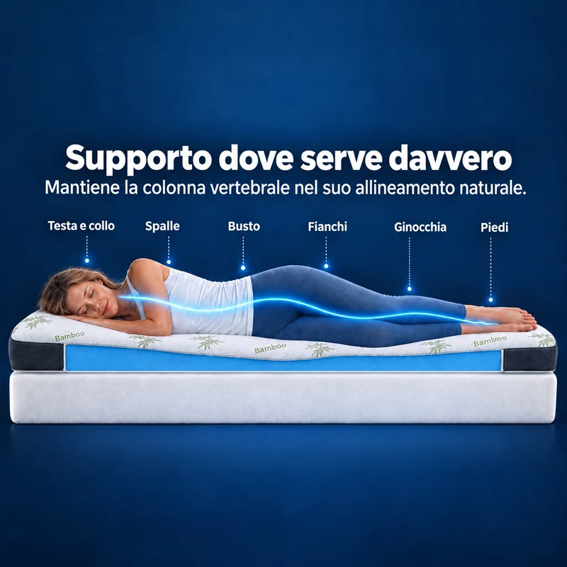 Premium Komfort Matratzen-Topper mit Gel-Memory-Schaum