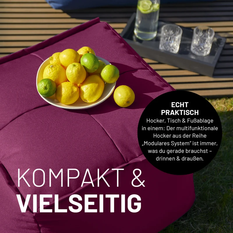 Modulares System - Basic Set (5-tlg.) - Weinrot