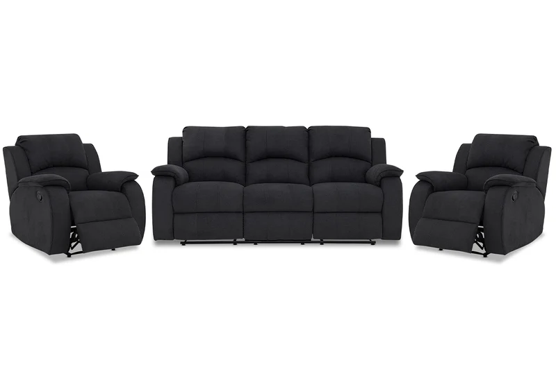 3 Seater with End Recliners + 2 Recliners