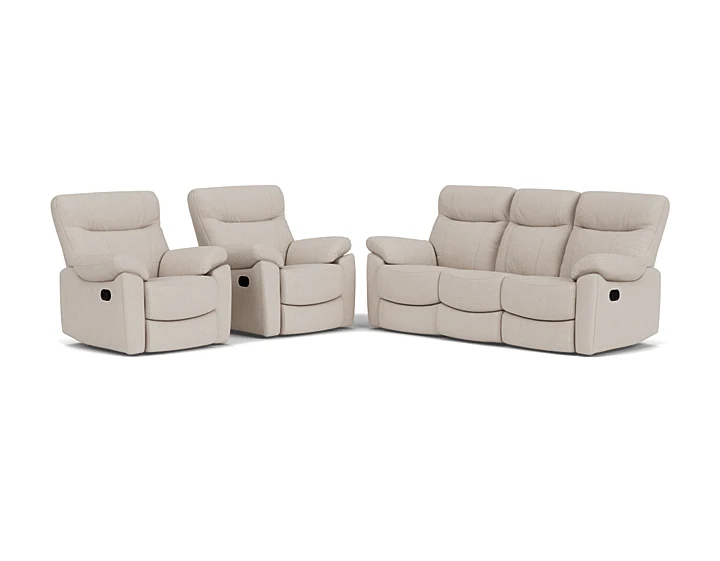 3 Seater with End Recliners + 2 Recliners Package