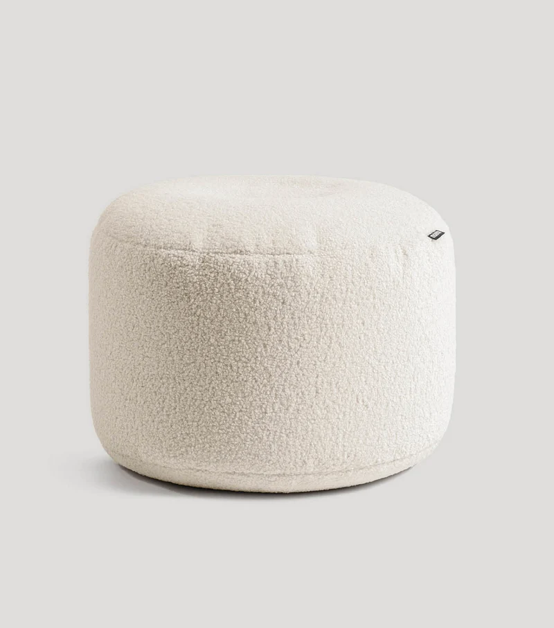 Bouclé Pouf 'Mochi'