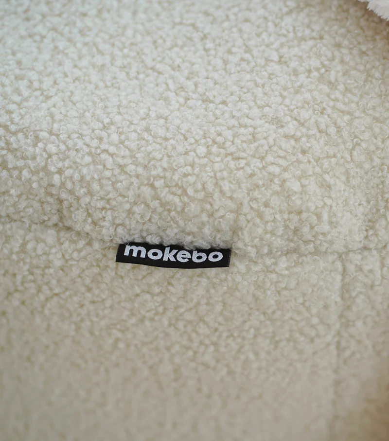 Bouclé Pouf 'Mochi'