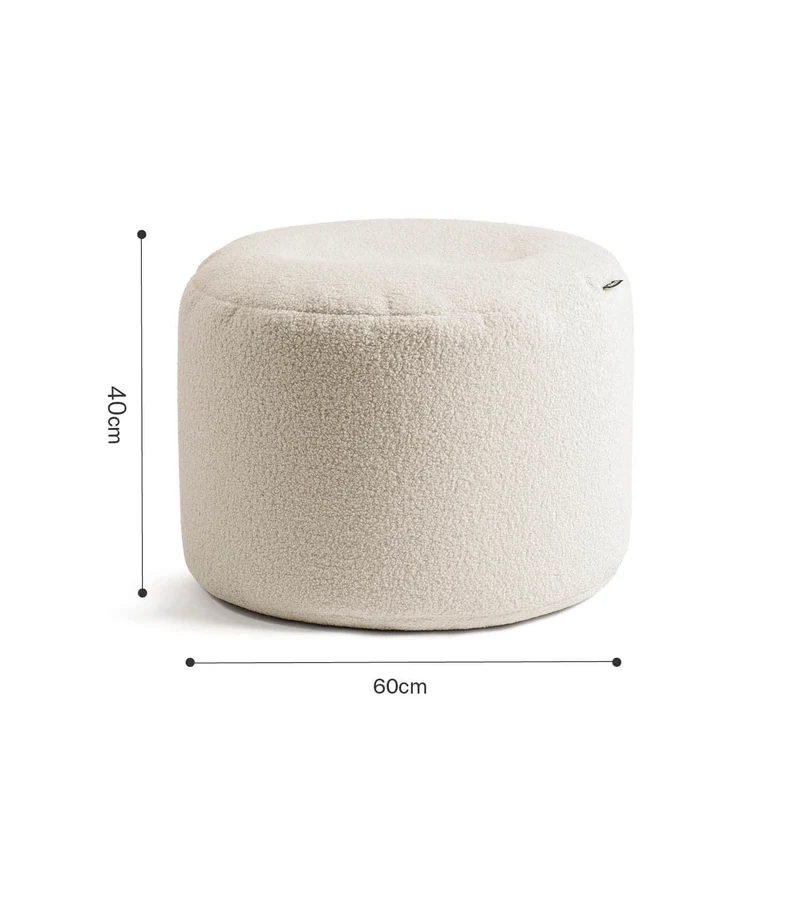 Bouclé Pouf 'Mochi'
