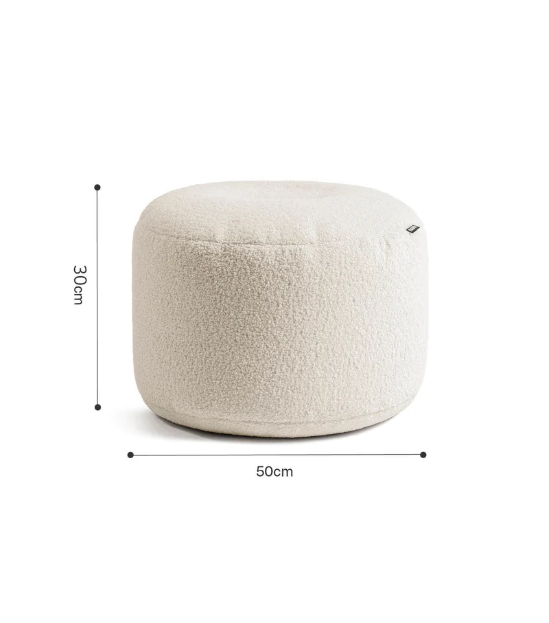 Bouclé Pouf 'Mochi'