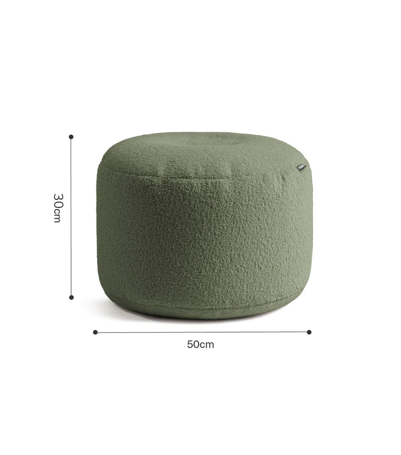 Bouclé Pouf 'Mochi'