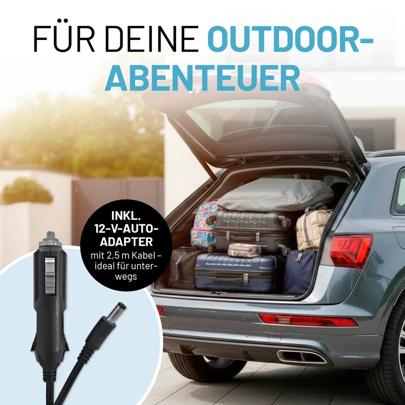 CrozyAir Luftpumpe 2GO 400 l/min - 5000 pa & 0,7 psi