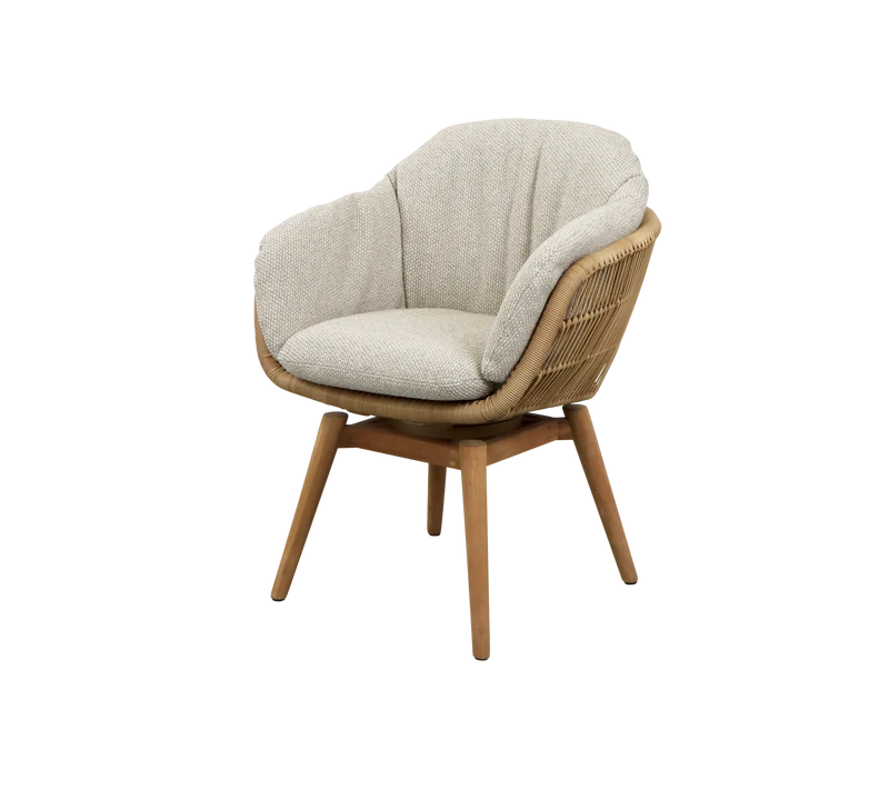 Stay chair w/teak swivel