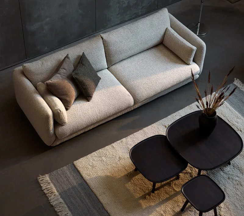 Bloom 3-seater sofa w/teak legs