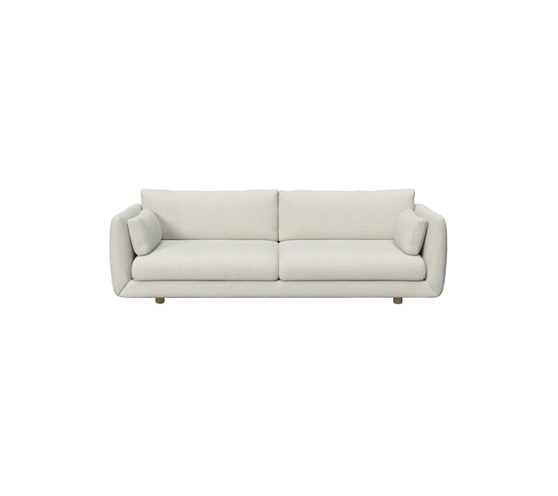 Bloom 3-seater sofa w/teak legs