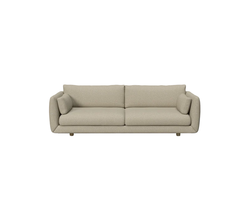 Bloom 3-seater sofa w/teak legs