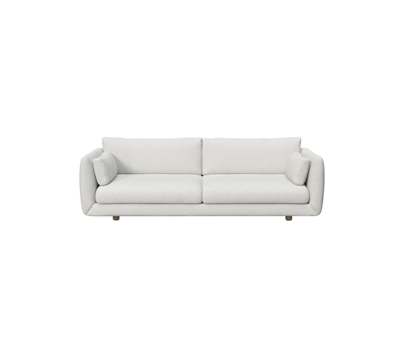 Bloom 3-seater sofa w/teak legs