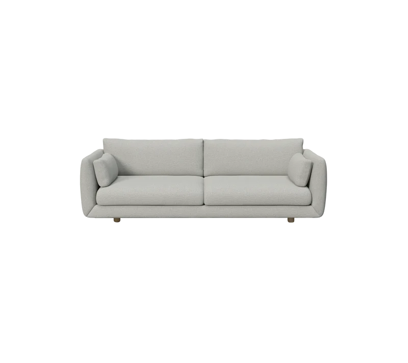 Bloom 3-seater sofa w/teak legs