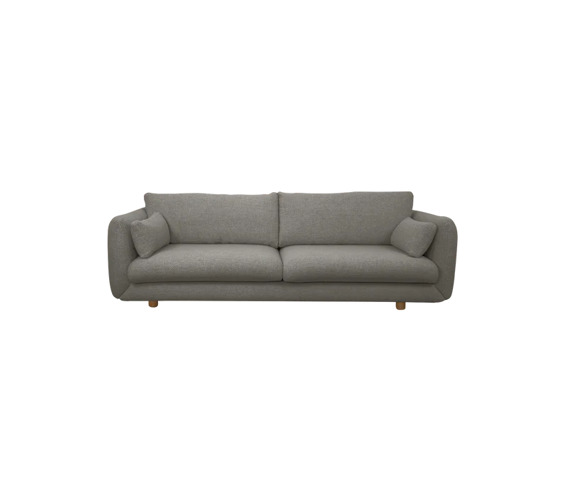 Bloom 3-seater sofa w/teak legs