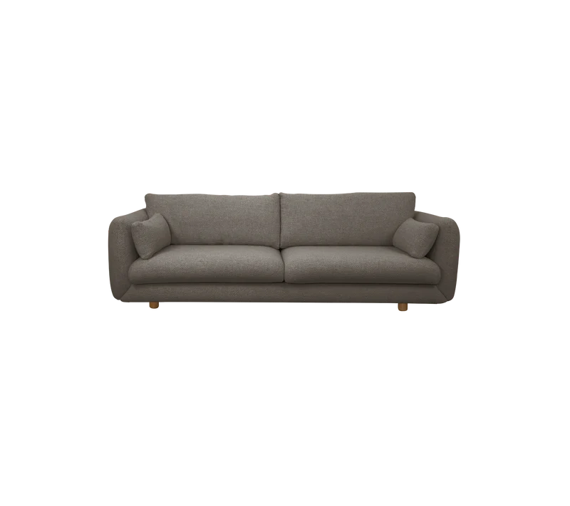 Bloom 3-seater sofa w/teak legs
