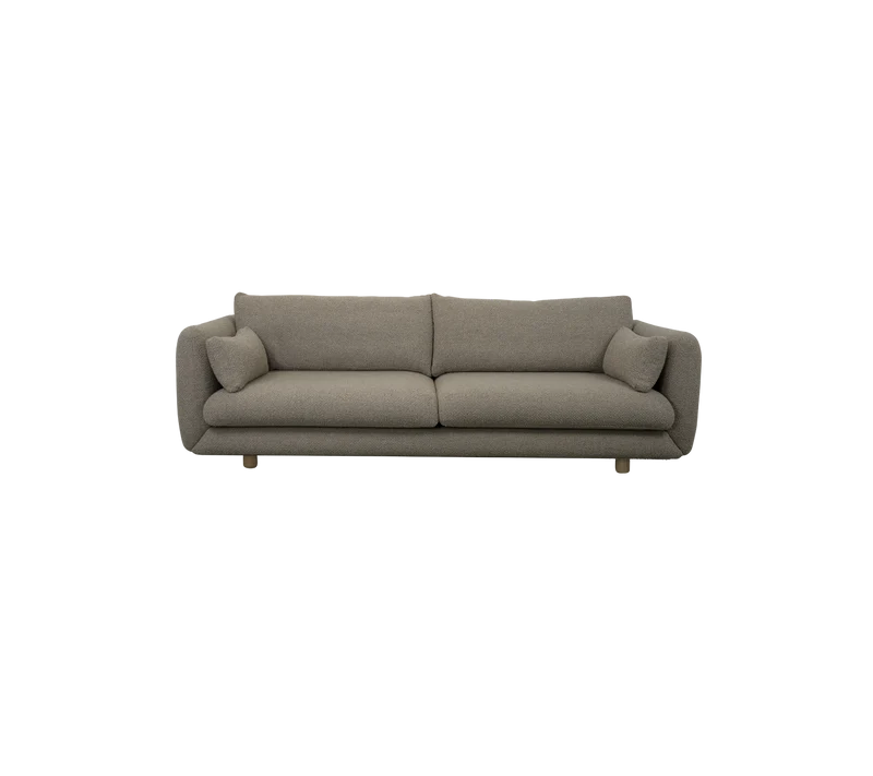 Bloom 3-seater sofa w/teak legs