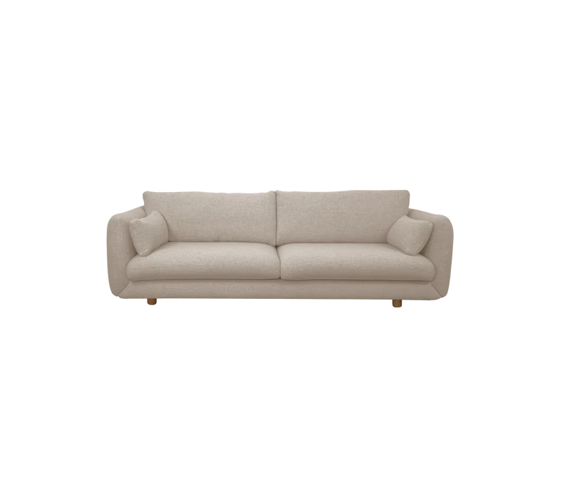 Bloom 3-seater sofa w/teak legs
