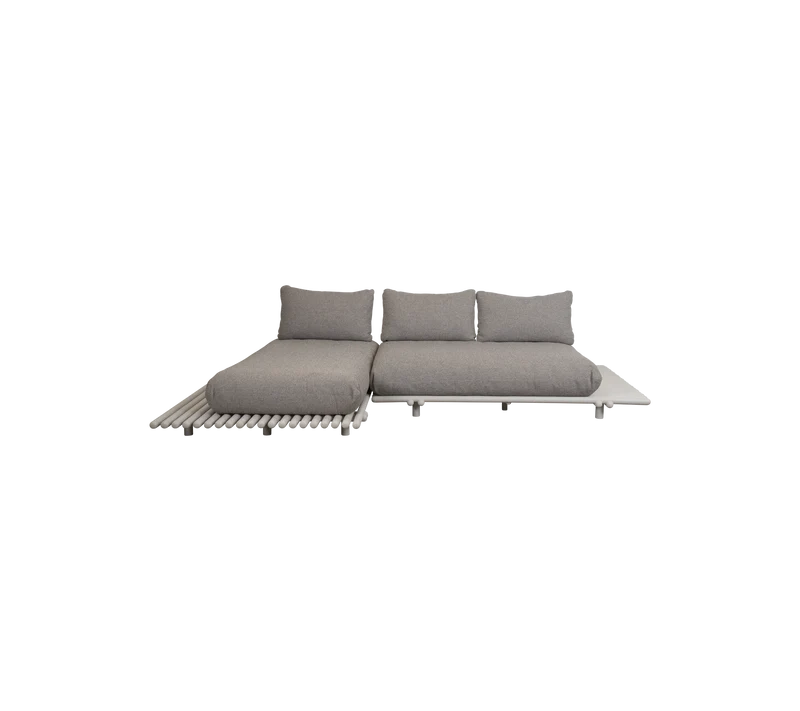 Sticks platform, sofa w/chaise lounge