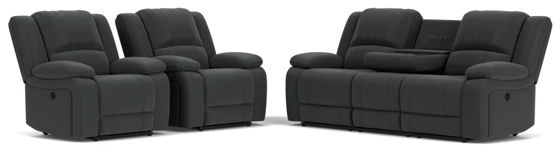 3 Seater with End Electric Recliners + 2 Single Electric Recliners