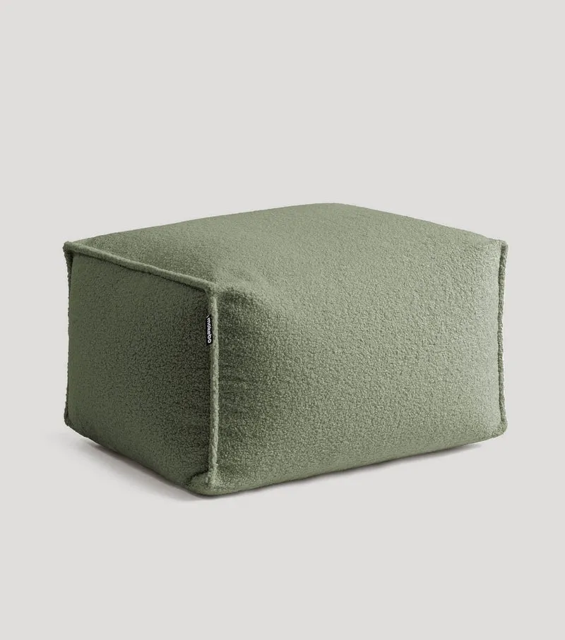 Bouclé Pouf 'Block'