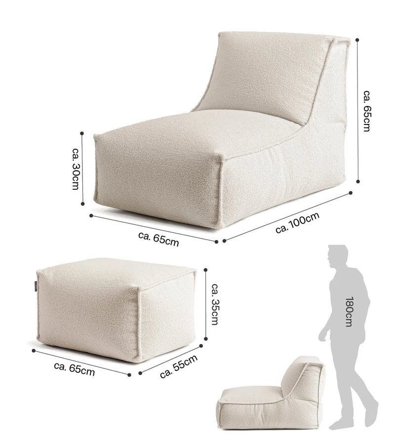 Bouclé Sitzsack 'Doze'