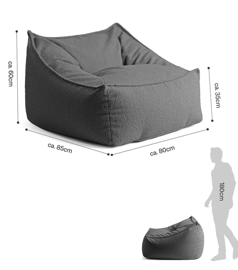 Sitzsack Sessel Bouclé 'Snug'